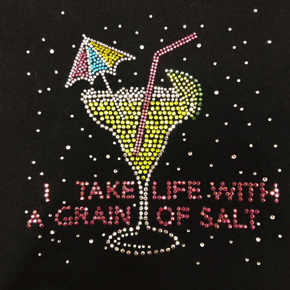 Bedazzled Margarita Black cotton Jerzy T